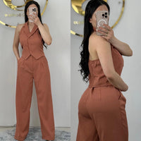 Set Chaleco Halter