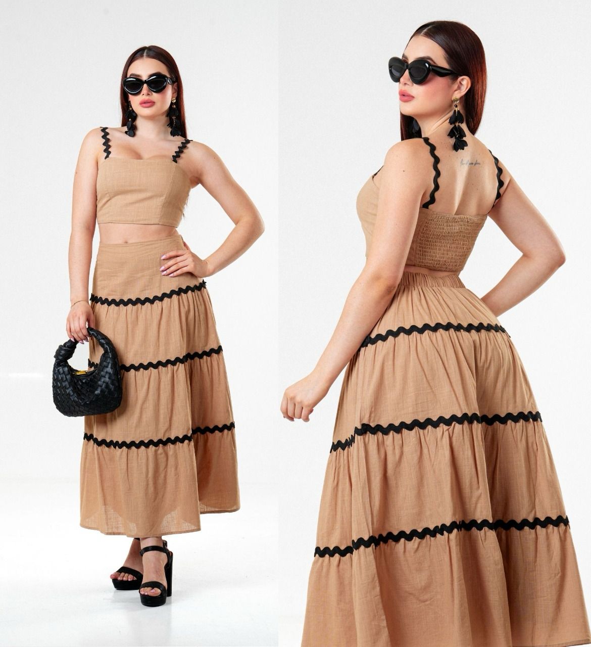 Conjunto Falda Beige