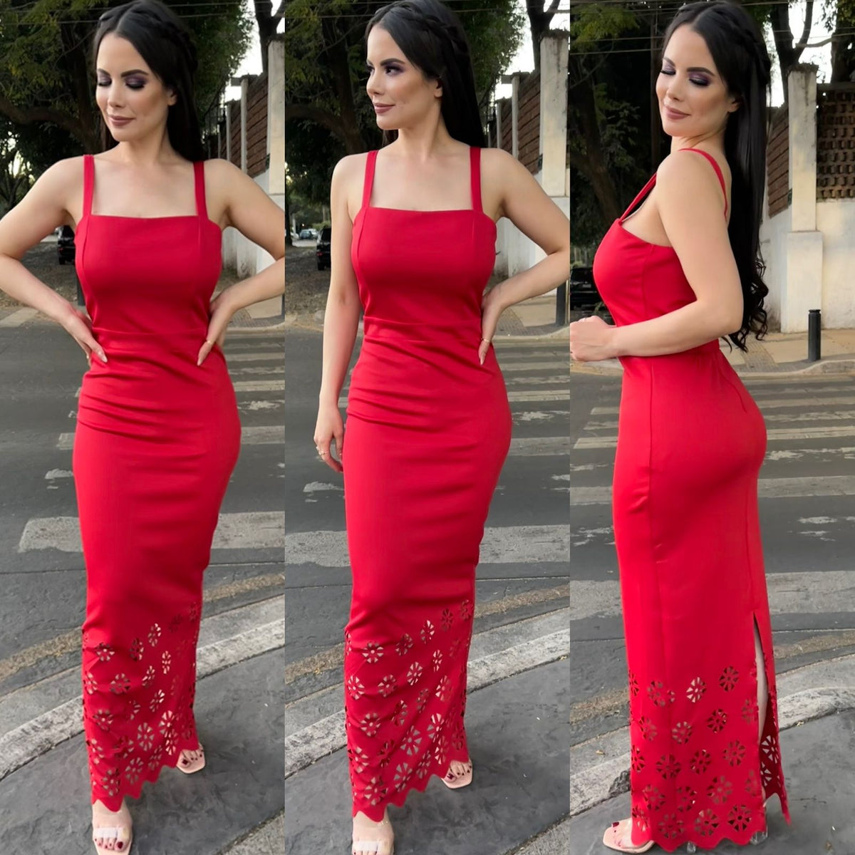 Vestido Rojo Midi