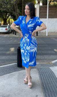 Azul Flor Blanca