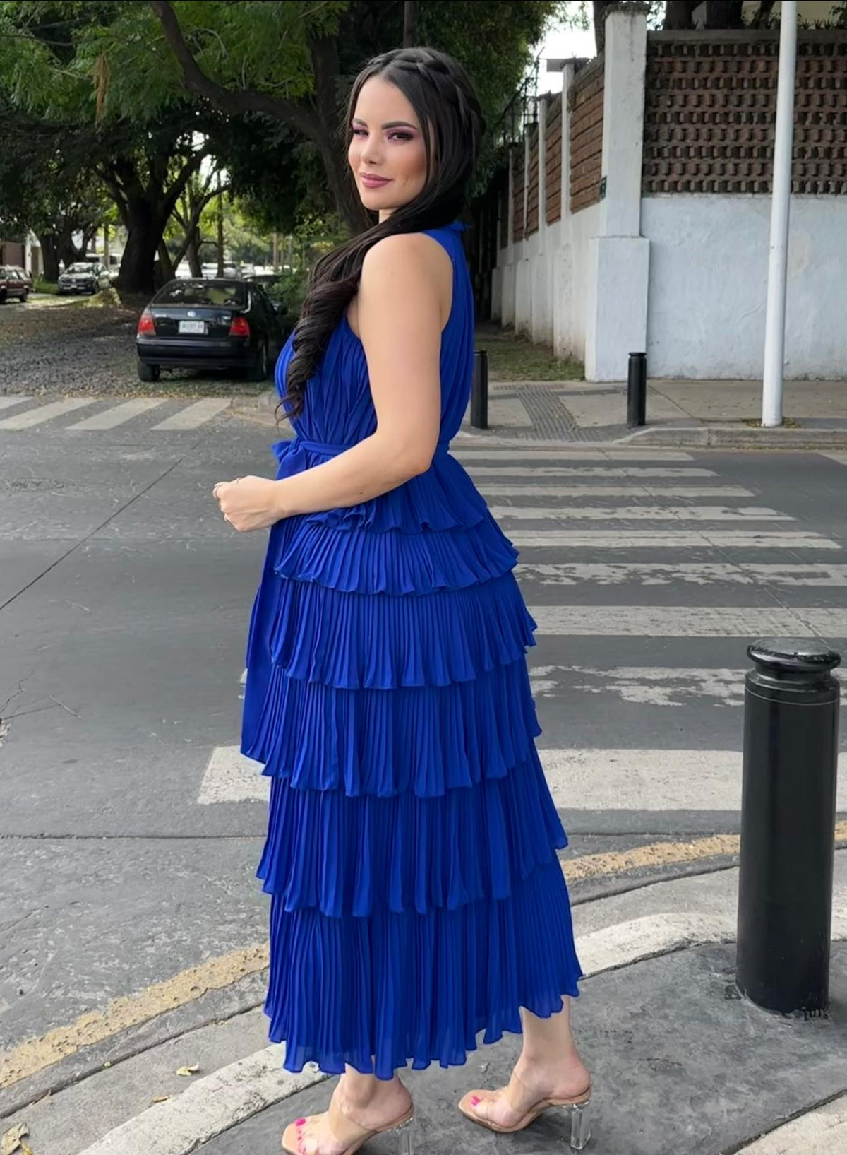Vestido Pastelones Azul
