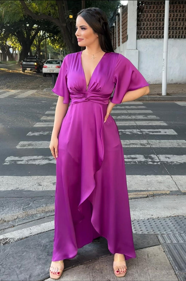 Vestido Cintillo Morado