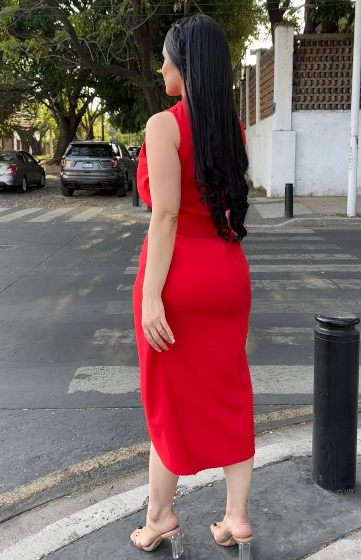 Vestido Midi Rojo