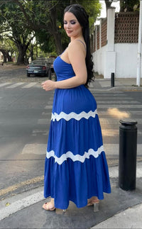 Vestido Tiara Azul
