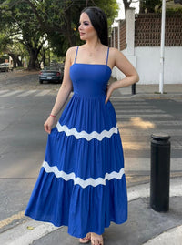 Vestido Tiara Azul