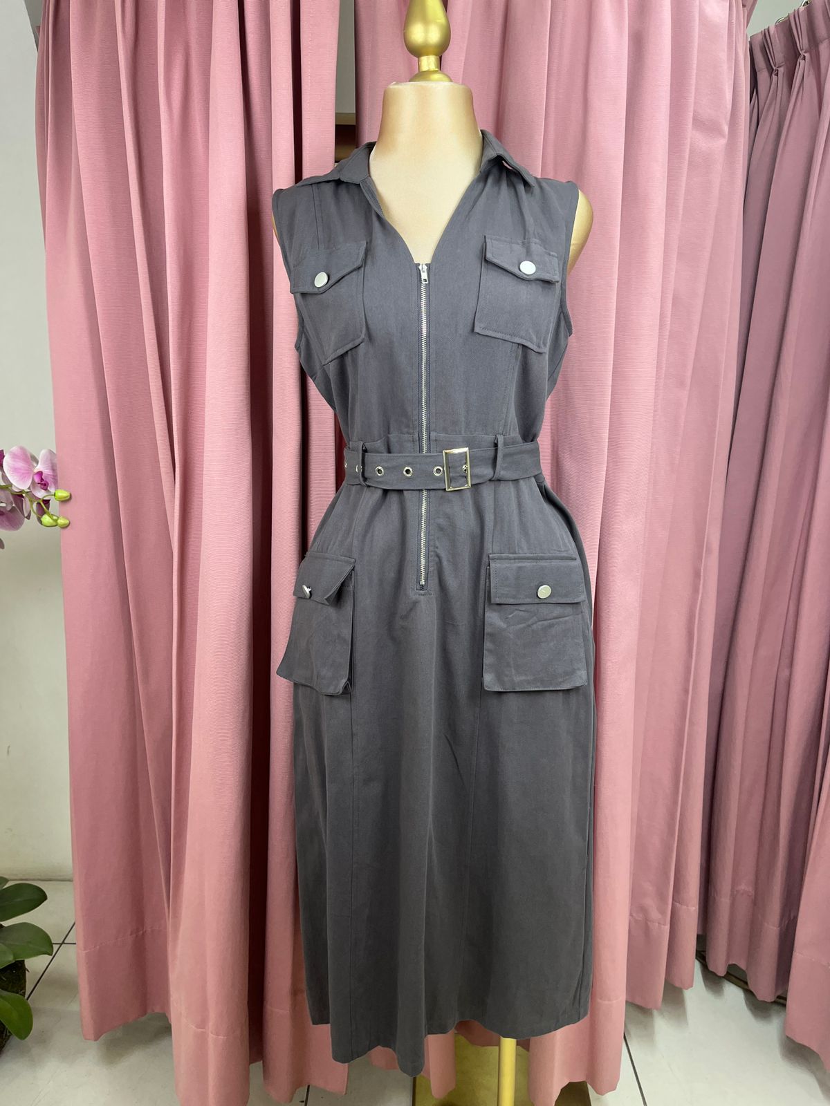 Vestido Tipo Gabardina