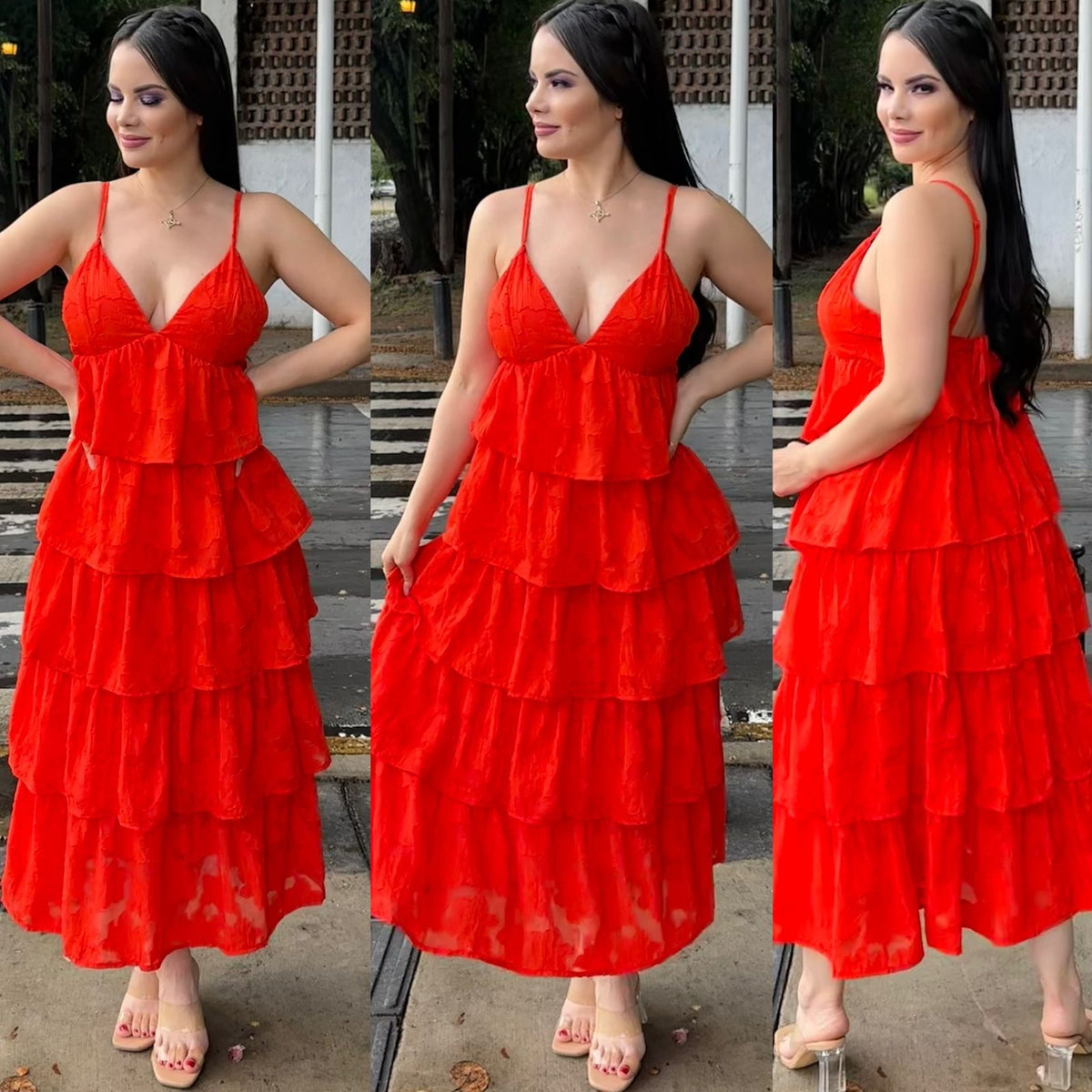 Vestido de Tirantes Rojo