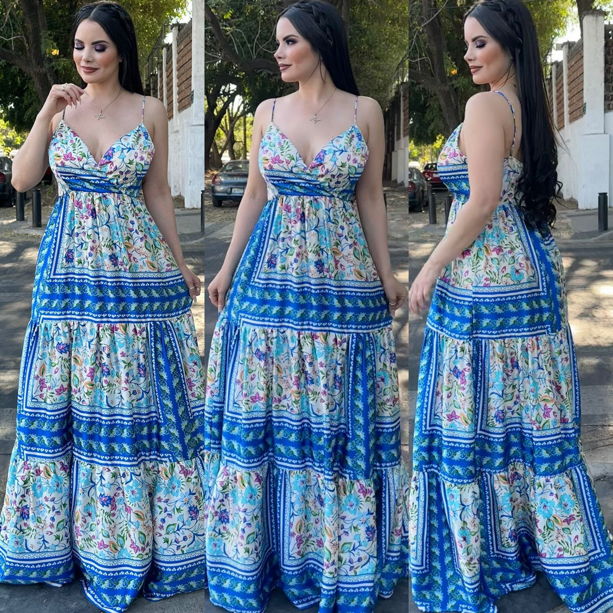 Vestido Grecia Azul