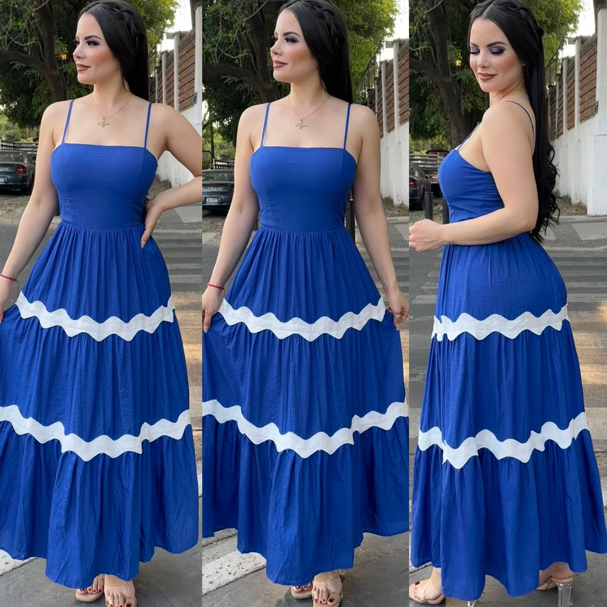 Vestido Tiara Azul