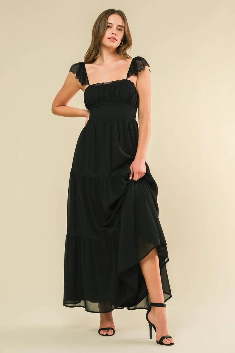 Vestido Amarre Espalda Negro