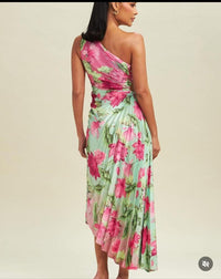 Vestido al Hombro Flores