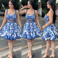 Set Azul Falda