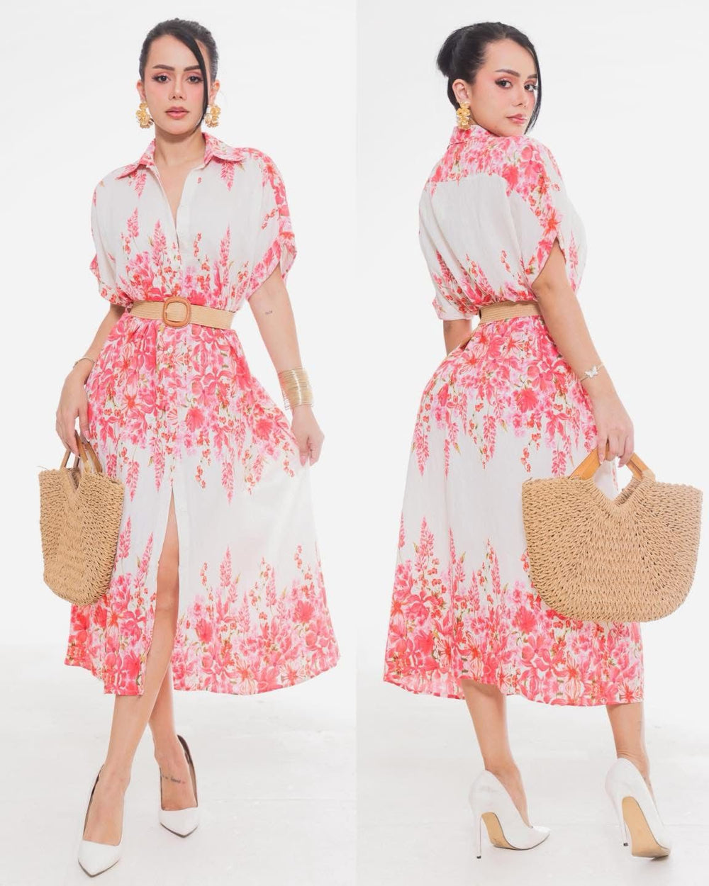Vestido Floreado Cinto