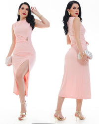 Vestido Ajustado Abierta