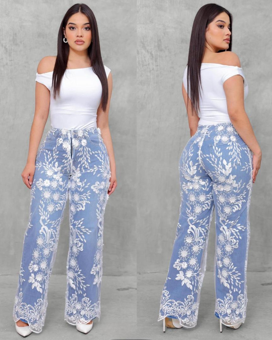 Pantalon Bordado