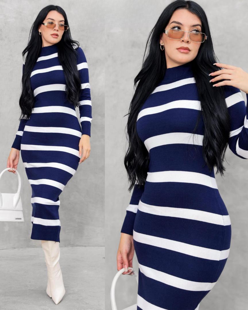 Vestido Sueter Rayado