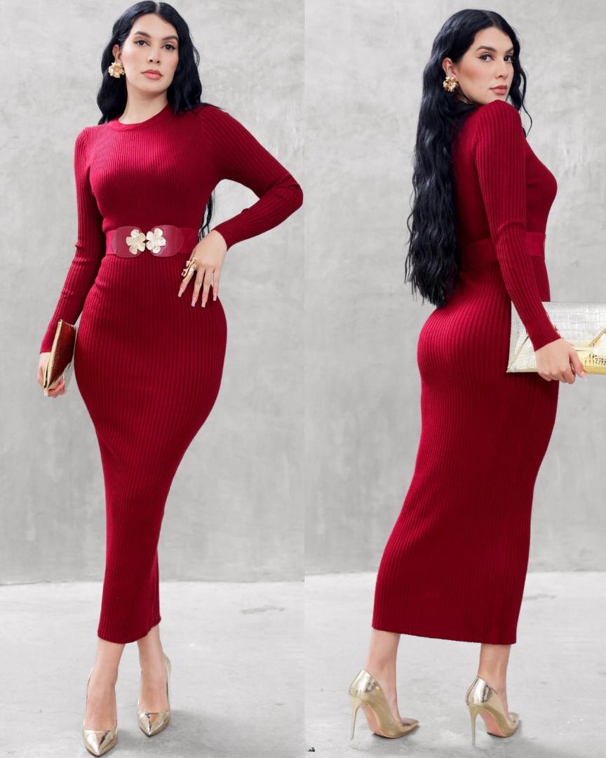 Vestido Sueter cinto