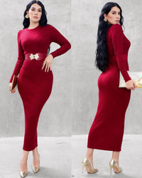 Vestido Sueter cinto