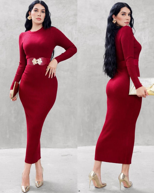 Vestido Sueter cinto