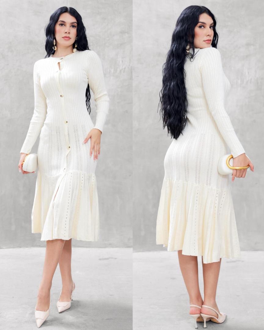Vestido Sueter Boton