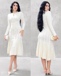 Vestido Sueter Boton