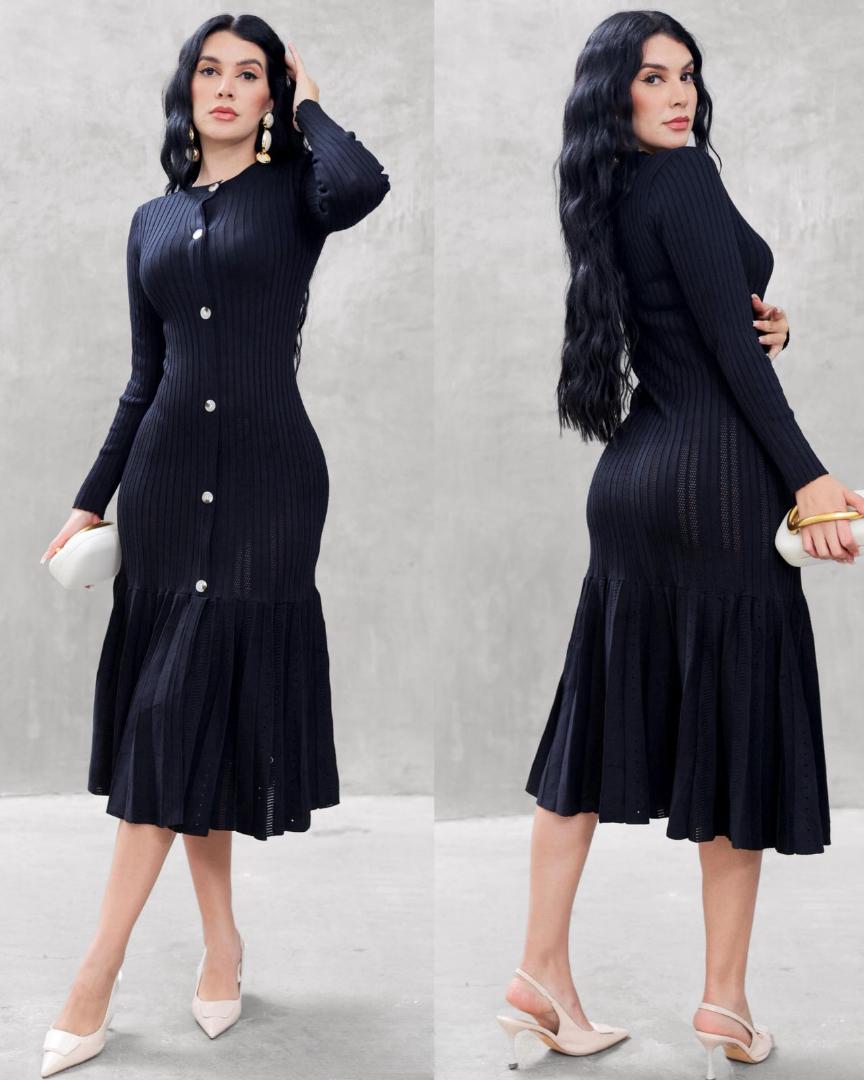 Vestido Sueter Boton