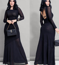 Vestido Mech manga larga
