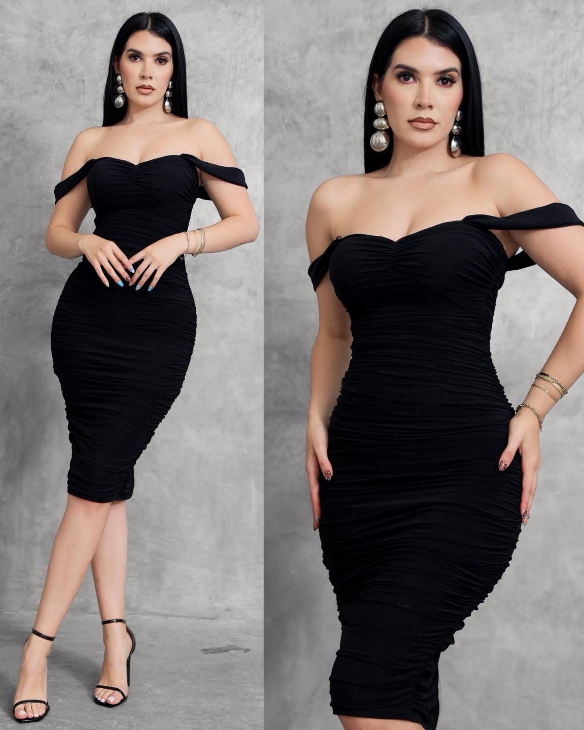 Vestido Mesh Negro