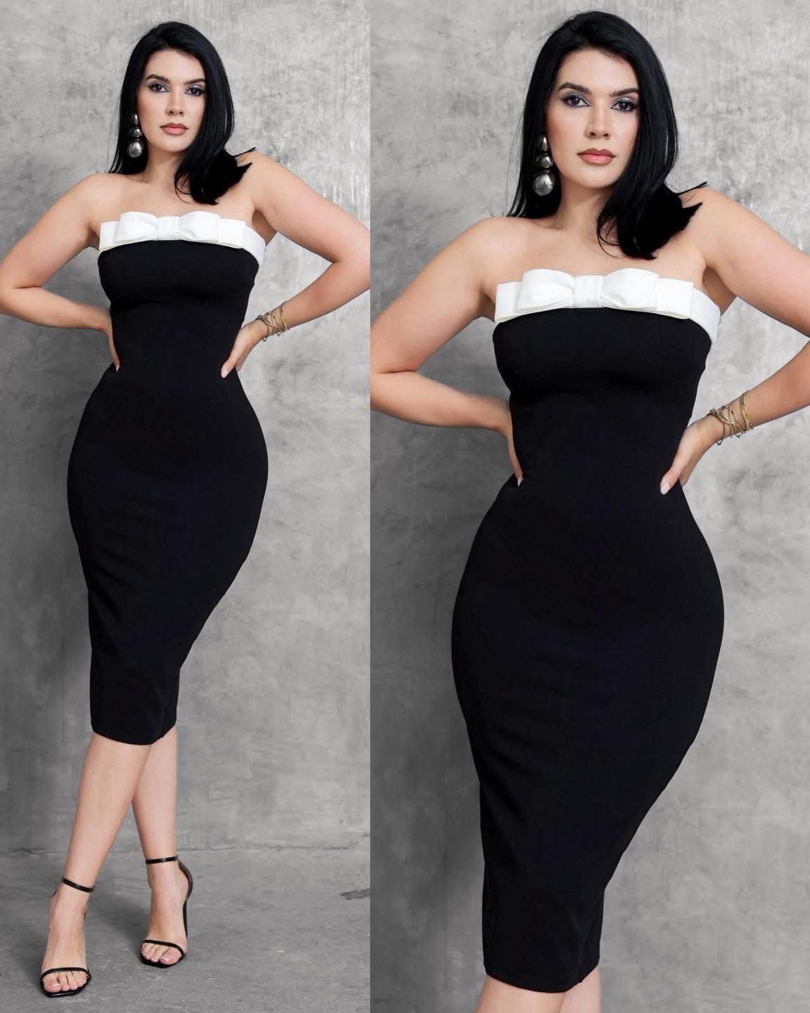 Vestido Corto moño
