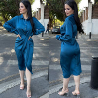 Vestido Azul Cobalto