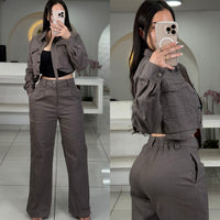 Set Pantalón Tipo Mezclilla