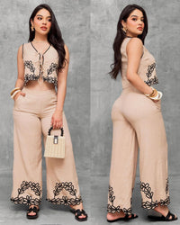 Set Flor Bordada