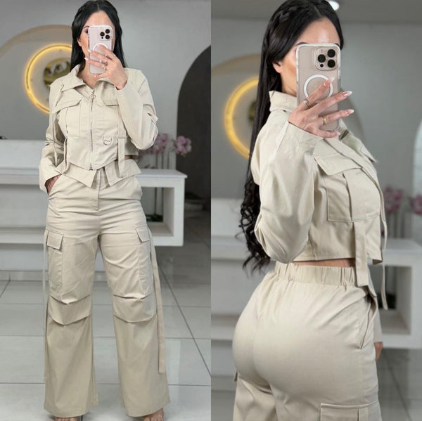 Set Pantalón tipo Cargo